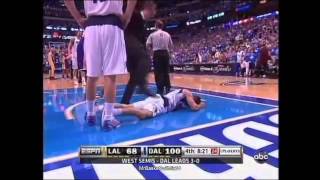 Andrew Bynum Ejected After Elbowing JJ Barea (Playoffs 2011)