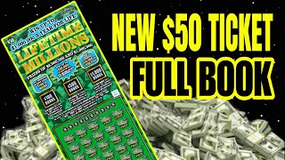 💰 NEW $50 LIFETIME MILLIONS LOTTERY TICKET - FULL BOOK - MASS LOTTERY