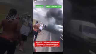 PLANTÃO | Bloqueio de rodovia por bolsonaristas golpistas é rompido por torcida organizada