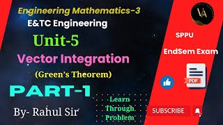 Unit -5- Vector Integration  | Part -1 | Green's Theorem | M-3 | Vijaya Academy | #sppu #m3