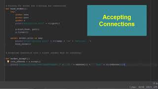 Accepting Connections Socket Programming ! Python Network Programming