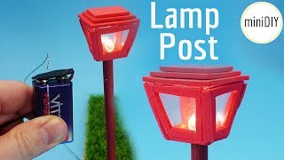 DIY Miniature Lamp Post