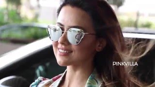 Sana Khan Leaves for Dubai