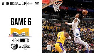Memphis Grizzlies Highlights vs Los Angeles Lakers | Game 6