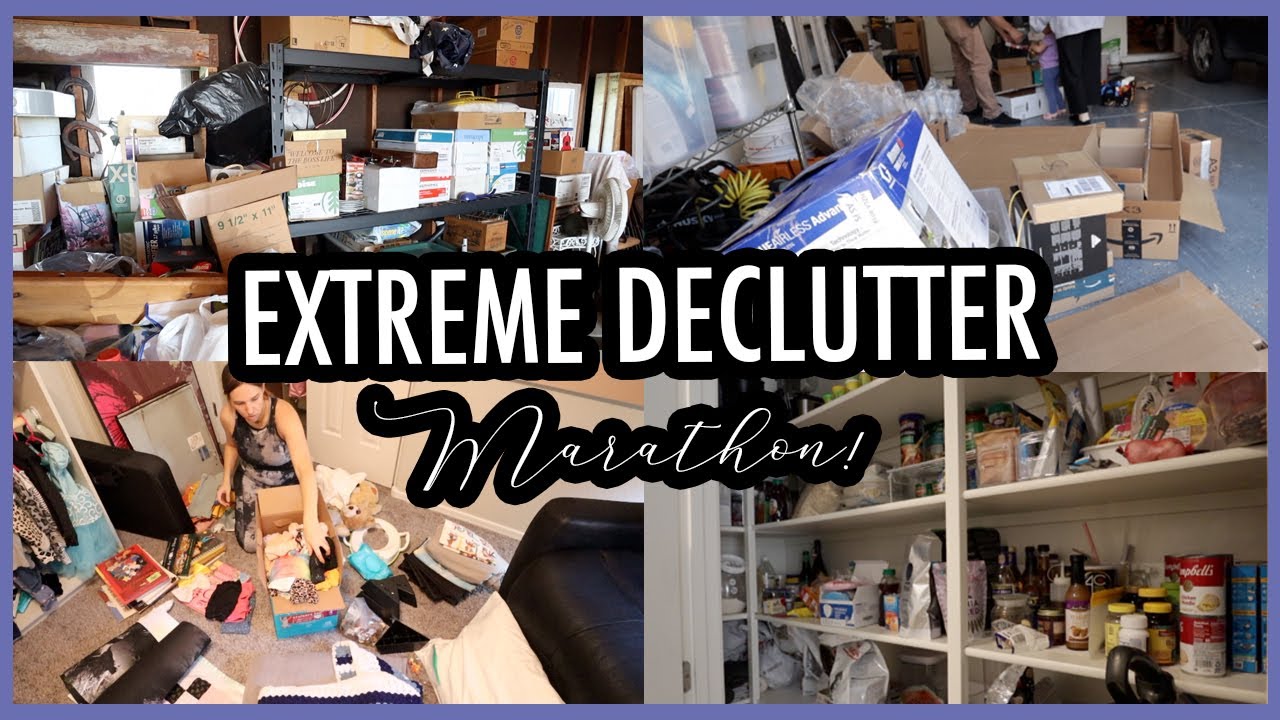Extreme Declutter Marathon Decluttering Everything Youtube
