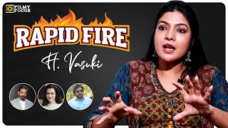 Rapid fire with Actress Vasuki | Kamal Haasan, Amala, Pawan Kalyan | Filmy Focus Originals