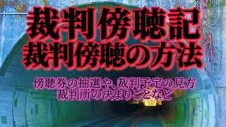 裁判の傍聴について。裁判の傍聴の仕方、大阪地裁周辺のグルメなど。