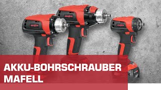 Mafell Akku-Bohrschrauber A 12 und A 18 / Akku-Schlagbohrschrauber ASB 18