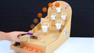 How to make NBA Basketball Board Game from Cardboard DIY at Home