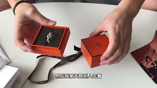 开箱【爱马仕】猪鼻子戒指！Unbox Hermes sliver ring