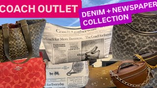 *NEW* Coach Outlet Denim + Newspaper Print Collection Walkthrough + Coach Retail