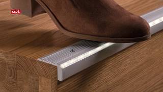 KLUS LLC - the STEKO extrusion illuminates and protects the edge of the step