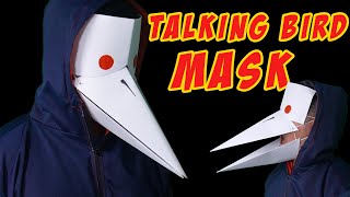Paper Talking Bird Mask || How to make Halloween mask paper