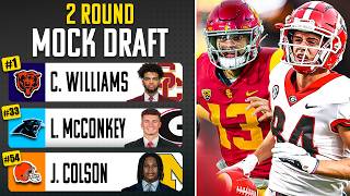2024 NFL Mock Draft! 2 ROUNDS with Trades!