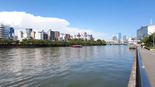 【大阪】大川沿いを歩きながら天神橋から天満橋まで   Osaka Walk along the river from Tenjinbashi to Tenmanbashi