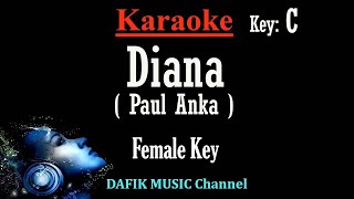 Diana (Karaoke) Paul Anka Female key C /Nada Wanita /Cewek