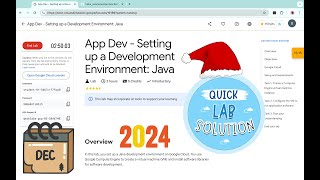 App Dev - Setting up a Development Environment: Java #qwiklabs #googlecourses [With Explanation🗣️]