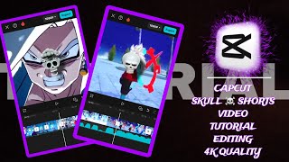 Anime skull ☠️ video editing full tutorial || how to make skull video || #tutorial #editing #edit