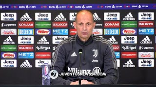 Conferenza stampa  Allegri pre Milan-Juventus: "Non pensiamo allo scudetto. Dybala ci darà molto"