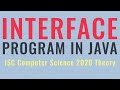 Interface in Java | ISC Computer Science 2020 Theory