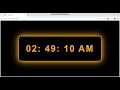 Creative JavaScript Digital Clock UI Design ⚡