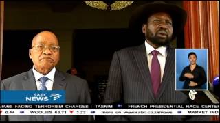 Salva Kiir visited President Zuma at the Union Building