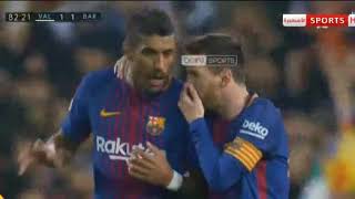 هدف جوردي ألبا الأول ، ضمن أهداف برشلونة وفالنسيا 1-1 شاشة كاملة HD