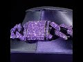 iced purple 20mm miami cuban chain with big box clasp in black gold