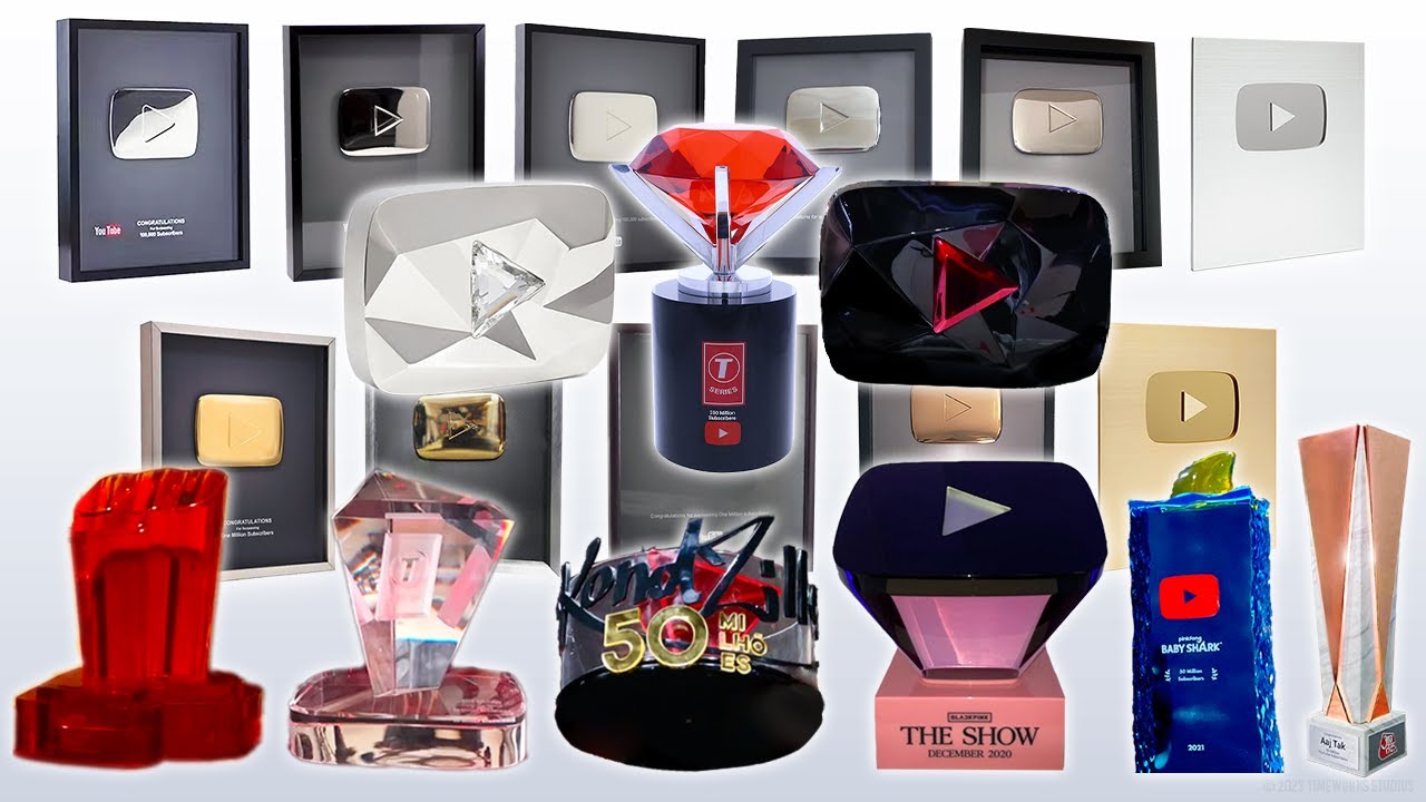 All Youtube Play Buttons In Order Youtube All Youtube Play Buttons In Order Youtube