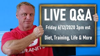 Live Q \u0026 A with John Meadows | Diet, Training, Health \u0026 More