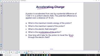 Accelerated charge