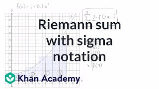 Worked example: Riemann sums in summation notation | AP Calculus AB | Khan Academy