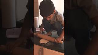 oh no 🙈 baby making chapati #shorts #babycooking #chapati