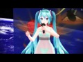 【1080p 60fps】【mmd】　初音ミク　水の星へ愛をこめて　blue star 機動戦士zガンダムop