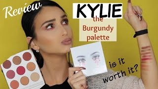 KYLIE JENNER Burgundy Palette Is it Worth it? ⎮Swatches & Review