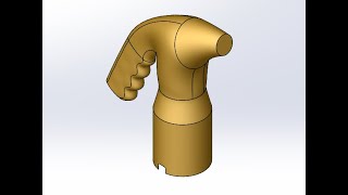 3DCAD【SOLIDWORKS】でチュートリアルのサーフェスを作成