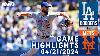 Mets vs Dodgers (4/21/2024) | NY Mets Highlights | SNY