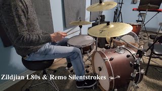 Testing Zildjian L80 Low Volume Cymbals and Remo Silentstroke Skins