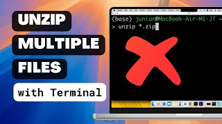 How to extract multiple zip files with unzip command line