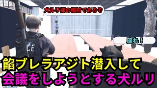 【後藤れむ視点】犬ルリと一緒にギャングのアジトに潜入して暴れ回る！　ボス不在中に餡ブレラ会議を勝手にしようとする警察【餡ブレラ/ウェスカー/MonD/ごっちゃん＠マイキー/切り抜き/ストグラ】