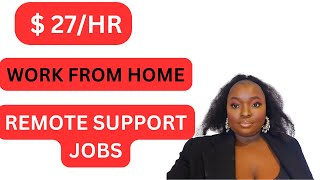 WORK FROM  HOME JOBS 2024 HIRING NOW | REMOTE SUPPORT JOBS|MAKE MONEY ONLINE