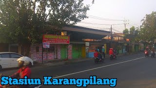 STASIUN KARANGPILANG...!!! Stasiun trem ini sudah dijadikan tempat berjualan maupun tempat tinggal