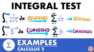 Integral Test For Series Examples | Calculus 2 - JK Math
