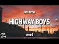 Zach Bryan - Highway Boys (Lyrics)