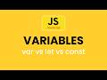 JavaScript Variables Explained: var, let, and const Tutorial