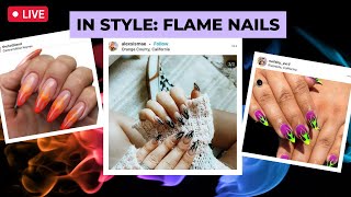 🔥 Trendy FLAME Nail Art Made EASY with Nail Stamping| Maniology LIVE!