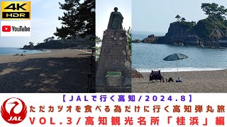 VOL.3/今回の旅での唯一の高知観光は、超有名観光地「桂浜」【2024年8月/ただカツオを食べる為だけに行く高知弾丸1泊2日旅】