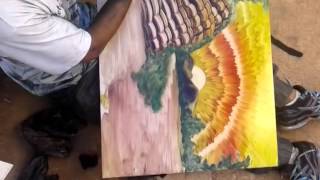 சித்திரமும் கைப்பழக்கம் - Amazing Artist, uses his hands beautifully