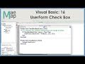 VB: 16 UserForm Check Box