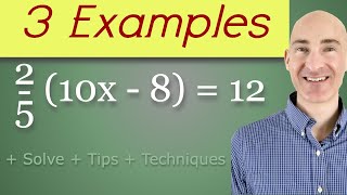 Solving Linear Equations With Fractions Tips & Techniques (3 Examples)